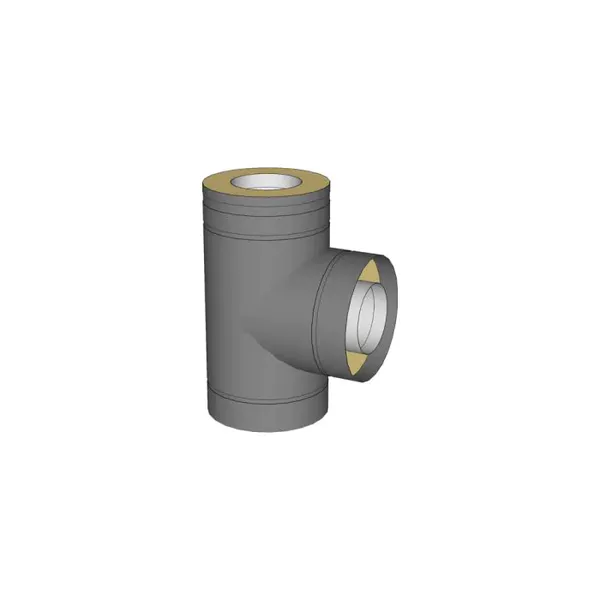 Modul T - rør 90 grader hel iso (byggelengde 435mm) Modulex 200