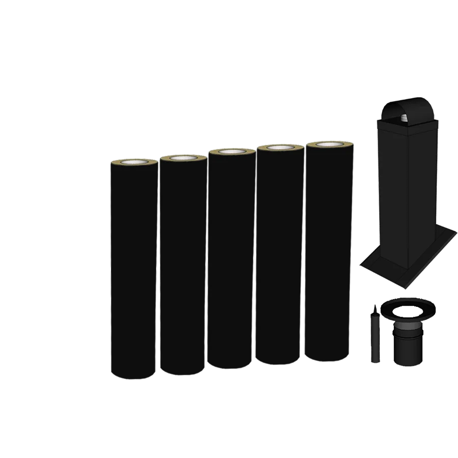 Smartmodul Pipepakke inntil 5,82meter stålpipe Ø130 Modulex