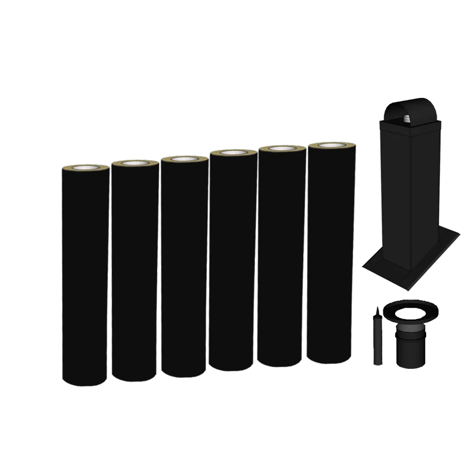 Smartmodul Pipepakke inntil 6,95meter stålpipe Ø130 Modulex