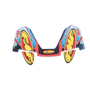 FMF Racing Hex Q4 Wrap Logo Aluminum Decal Replacement
