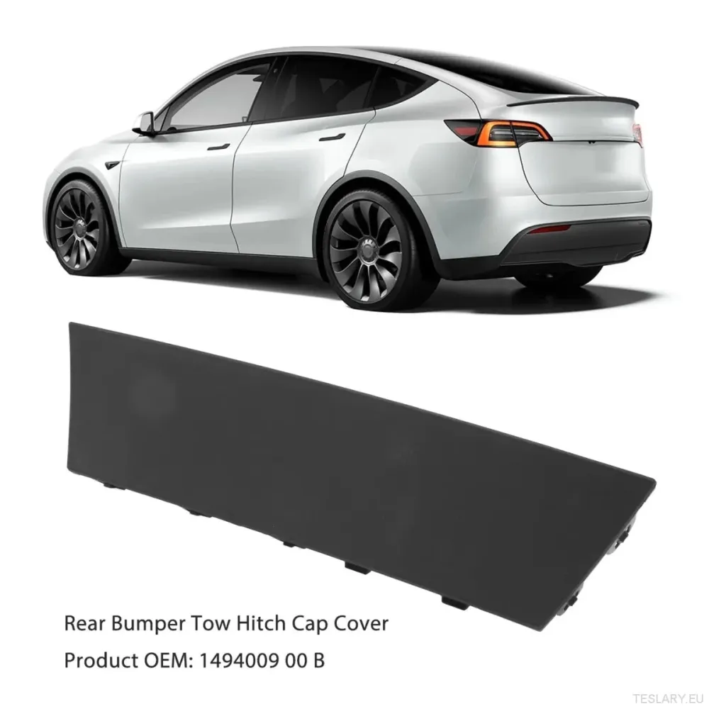 Tesla Model Y 2022 til 2025 Bakre støtfanger slepehitchhette dekkplateutskiftning Tesla Model Y Tow Eye Hook Cover