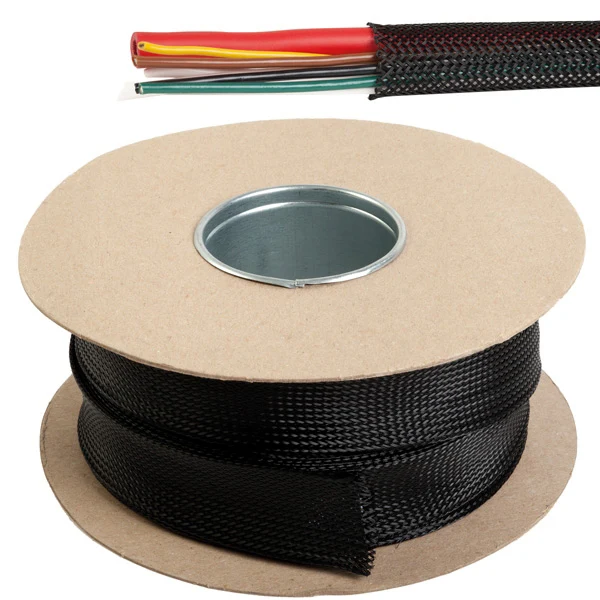 Kabelbeskyttelse monofilament svart Ø35-64 mm, 10m, -50 til +150 °C