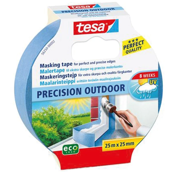 Tesa, Malertape Precision Outdoor, 25mm x 25m, Eco-Logo