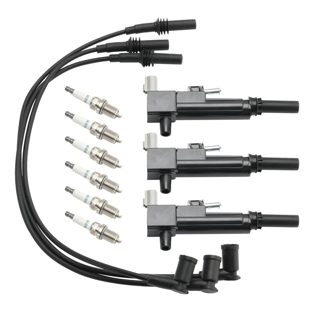 2009-2010 Jeep Commander V6 3.7L 3x tenningsspole+6x tennplugg+3x ledning UF640