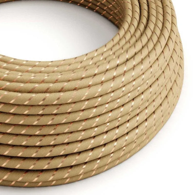 Tekstilkabel Jute/Kobber