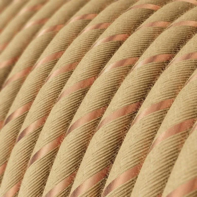 Tekstilkabel Jute/Kobber