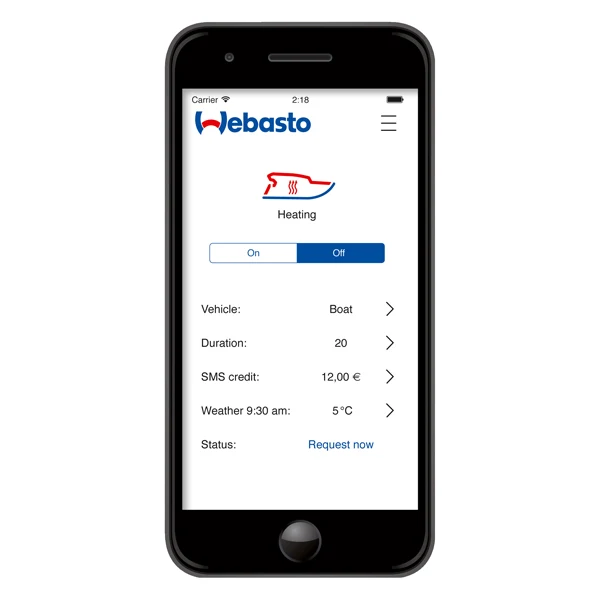 Webasto, ThermoConnect TCON2 - appkontroll med GSM/GPS, inkl. e-sim og abonnement