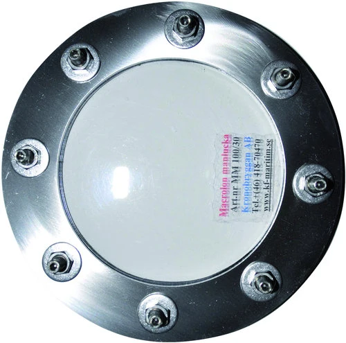 Inspeksjonsluke Polykarbonat, transparent, Ø: 150 mm, 100 mm hull