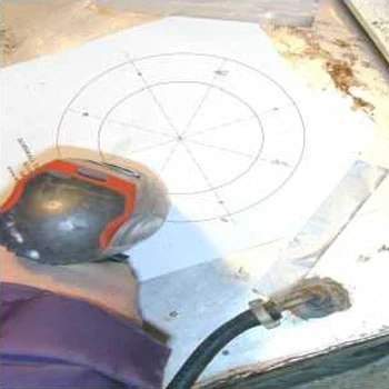 Inspeksjonsluke Rustfritt, Ø 150 mm, 100 mm hull, Rustfritt stål