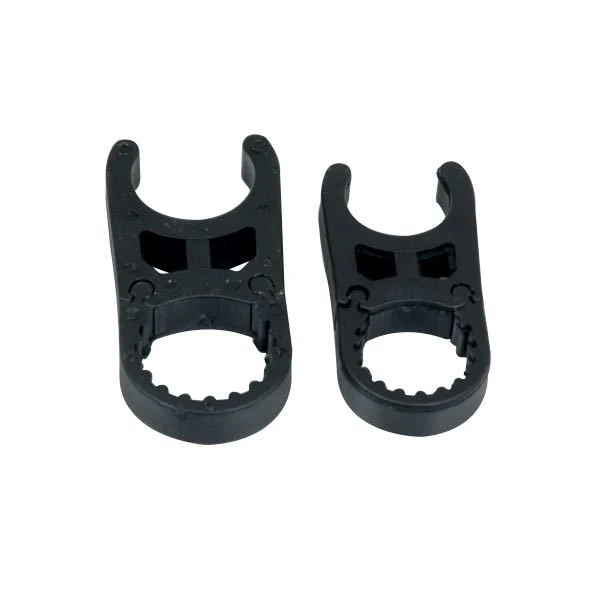 Holder badestige, sort nylon Ø22mm