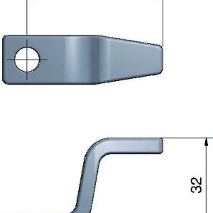 Roca Rigel 2,5" kort, lang
