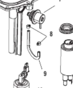 Trykkslange kit FSM-kammer Mercury 32-880596A05