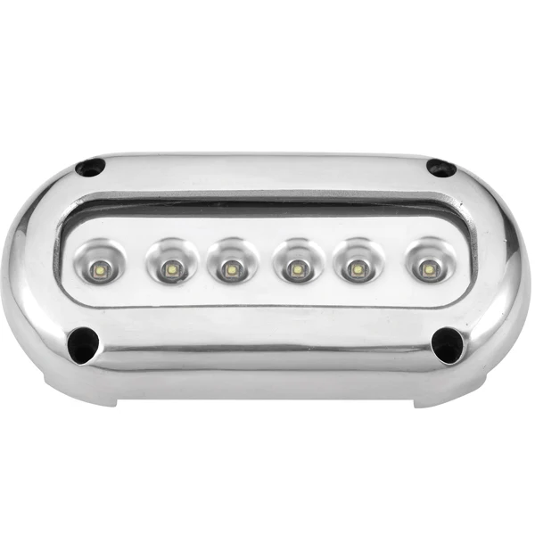 Undervannslys LED HP, hvit, 1,5 m, 12/24 V, 6 x 3 W, 137,5 mm x 68 mm x 24,3 mm