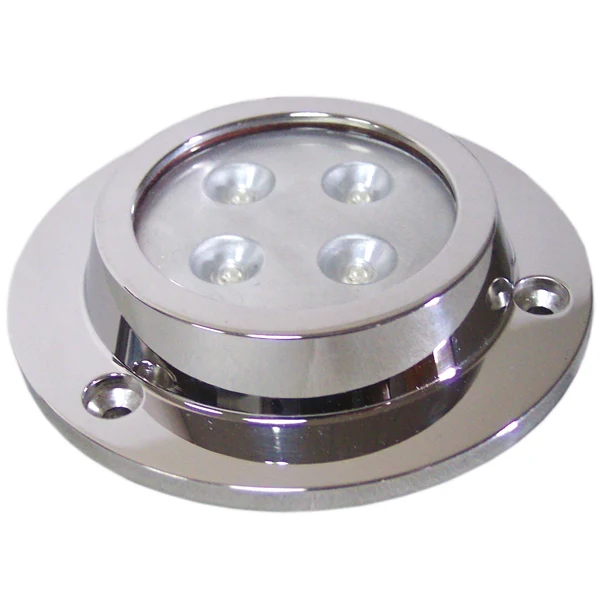 Undervannslys HP LED, 4 x 3W, 1,5 m kabel, Ø 94 mm, Høyde 21 mm