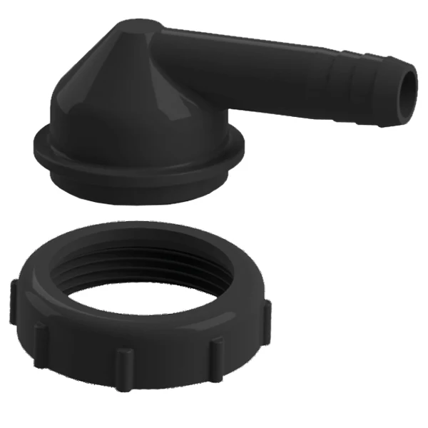 Nuova Rade, 90º 38 mm slangekobling med 1½" mutter