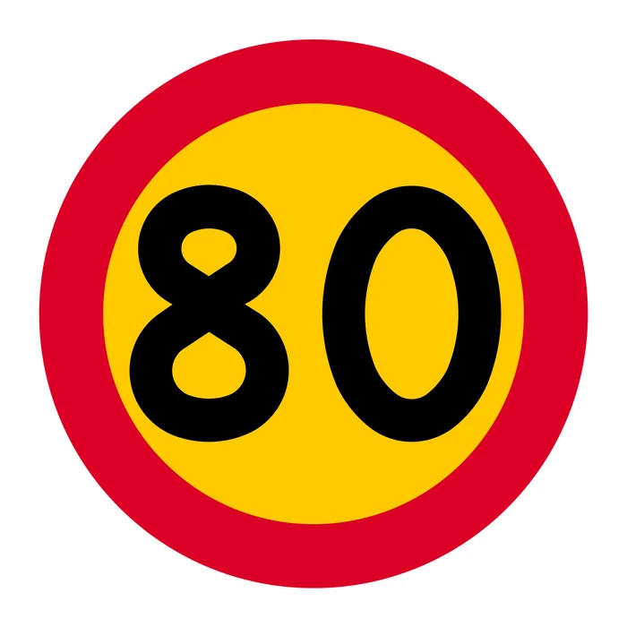 C31-8 Hastighetsbegränsning (80km/h)