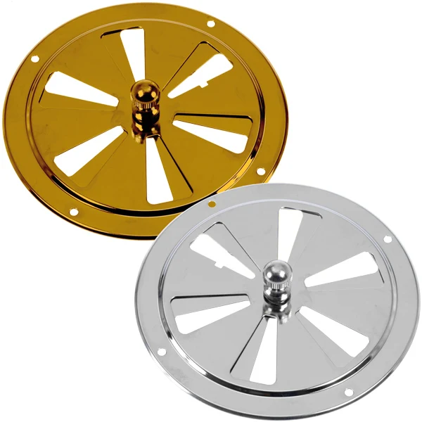 Roca, Rosettventil rustfritt stål, Ø125 mm, 0,7 mm tykkelse