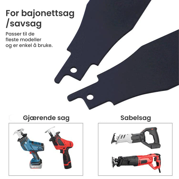 Pousbo® 4 stk Gjærende Sag Skrapeblad