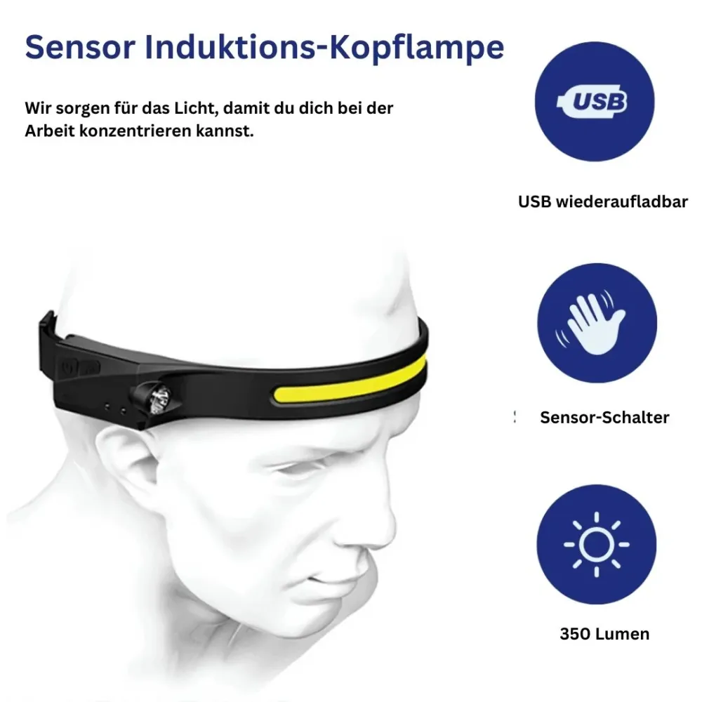 Sensor induksjonshodelykt (1+1 GRATIS)