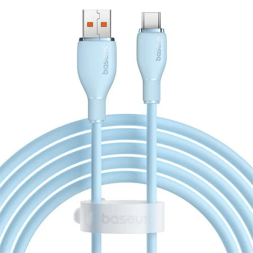 Baseus Pudding-kabel 100 W USB-/USB-C 2 m - blå
