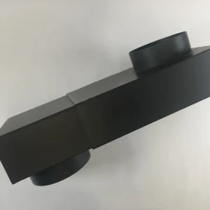 Box Knee DN 150 Extract 335-470 mm flat knejusterbar svart