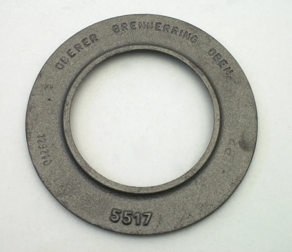 Brennerring 165 / 100 mm øvre ovn 4 kW rustfritt stål