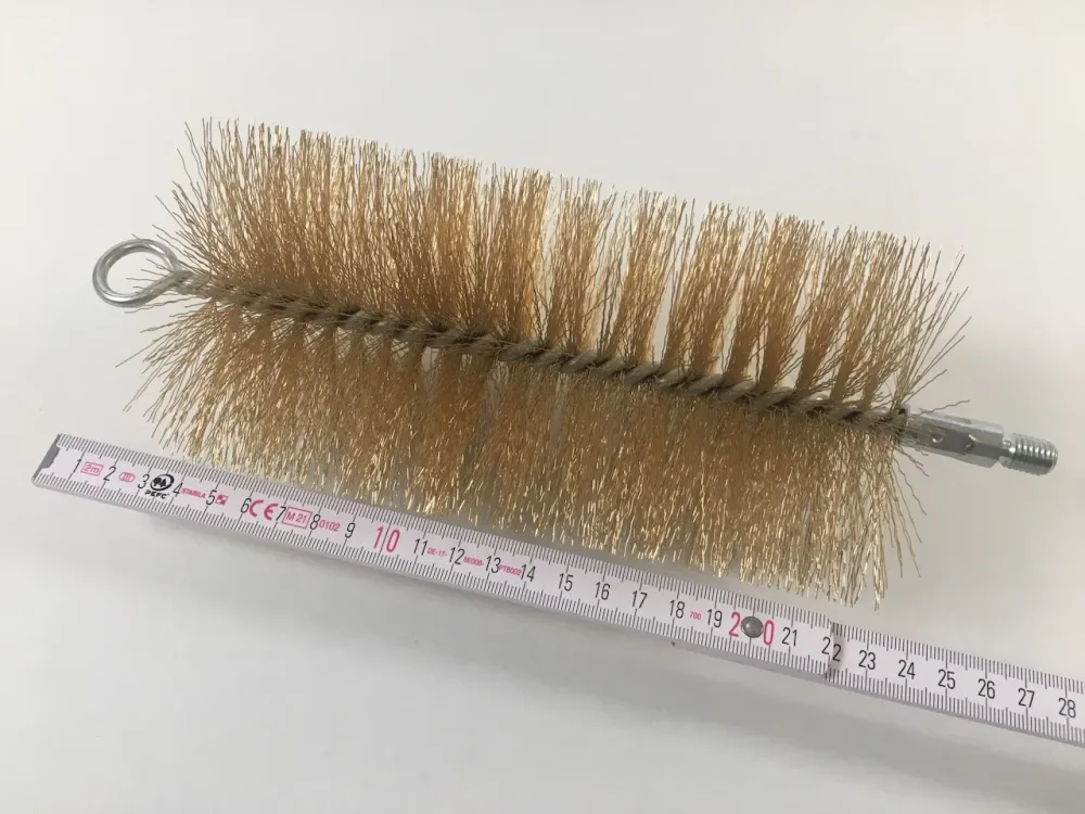Børstehode 100mm rørbørste ståltråd med m10 ekstern tråd