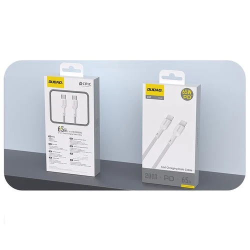 Câble USB-C Dudao L9C 65 W - 2 m - Hvit (40 caractères)