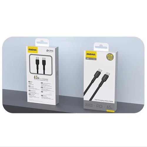 Câble USB-C Dudao L9C 65 W - 2 m - Svart