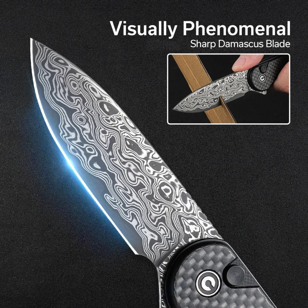 Civivi Button Lock Elementum II, Twill Carbon Fiber
