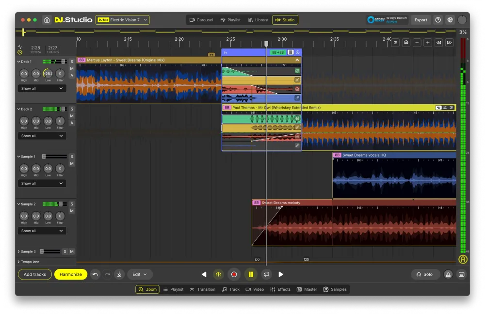 DJ.Studio Pro + Stems