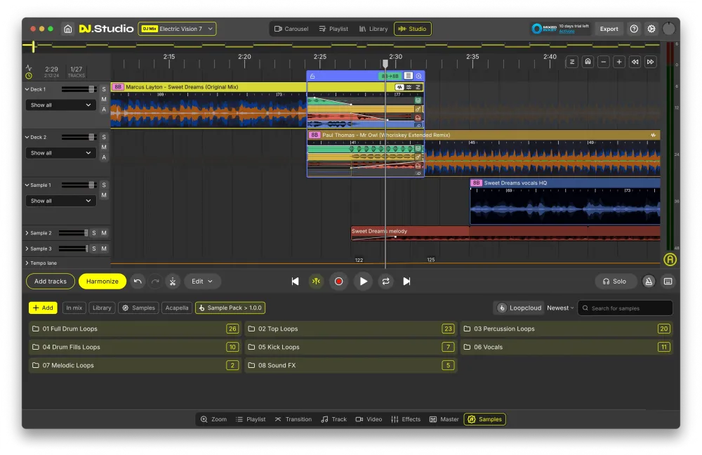 DJ.Studio Pro + Stems