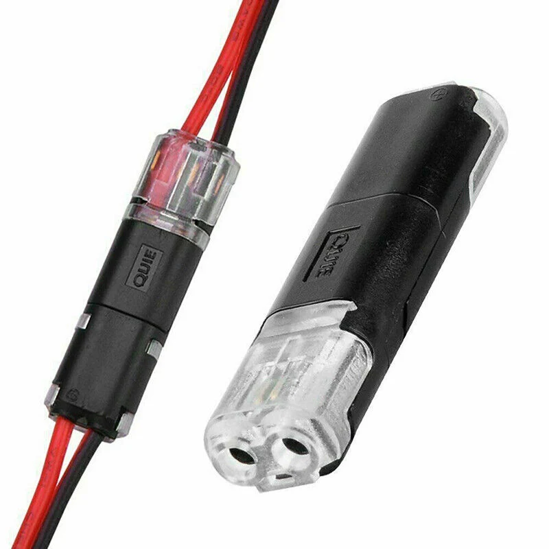 Dobbel-leder plug--kontakt med låsespenne