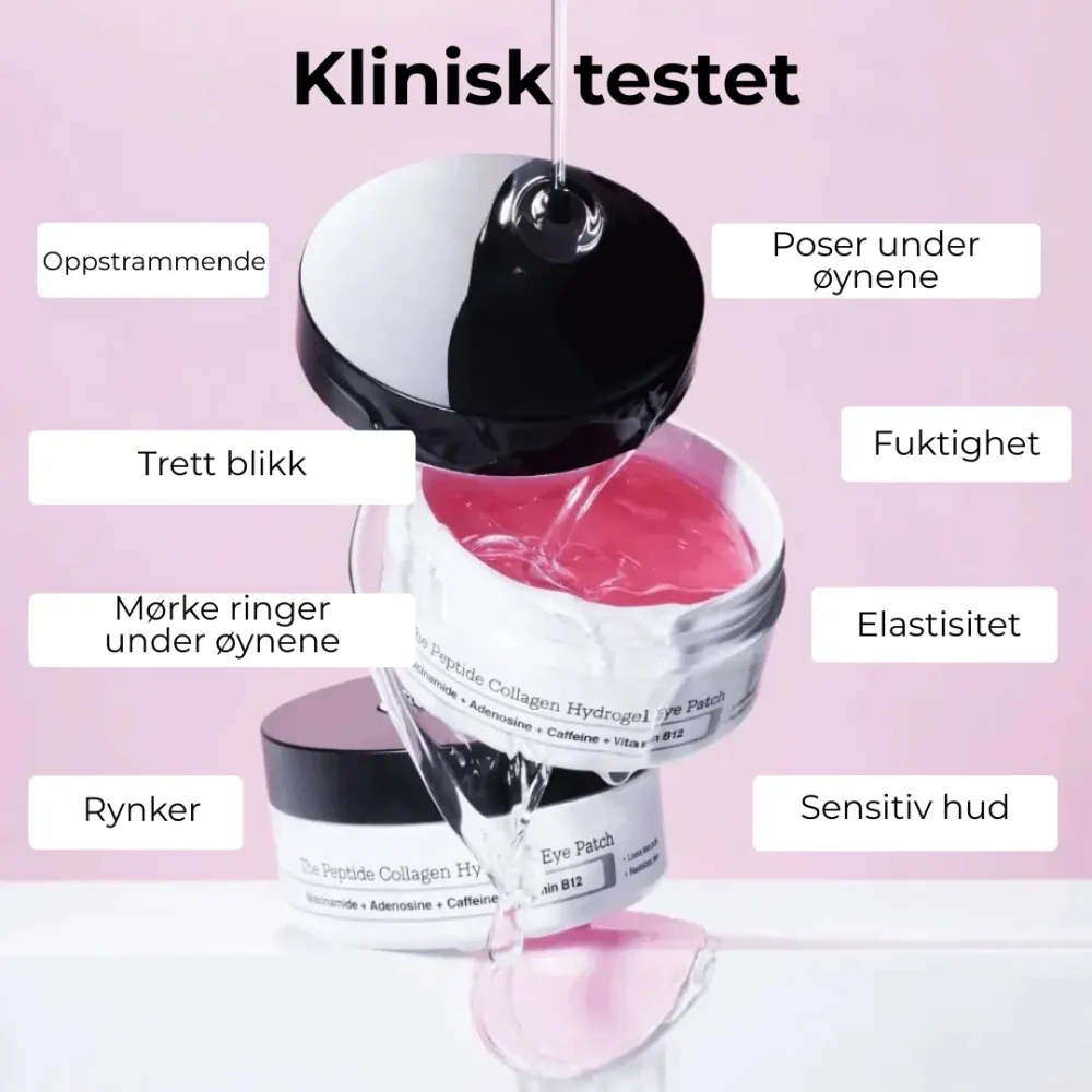 EyeGlow™ | Kollagen hydrogel øyepatcher