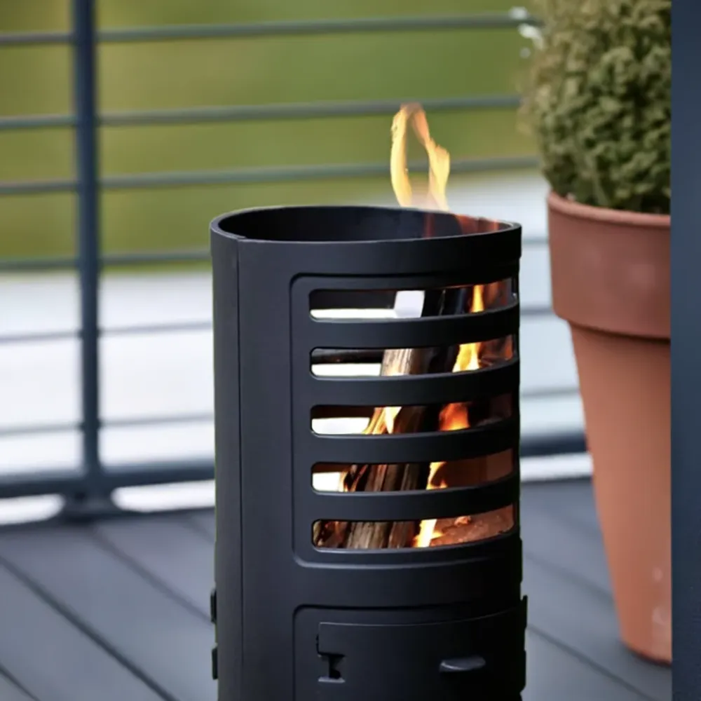 Gussisen Fire Column Ash Box Garden & Terrace (61cm)