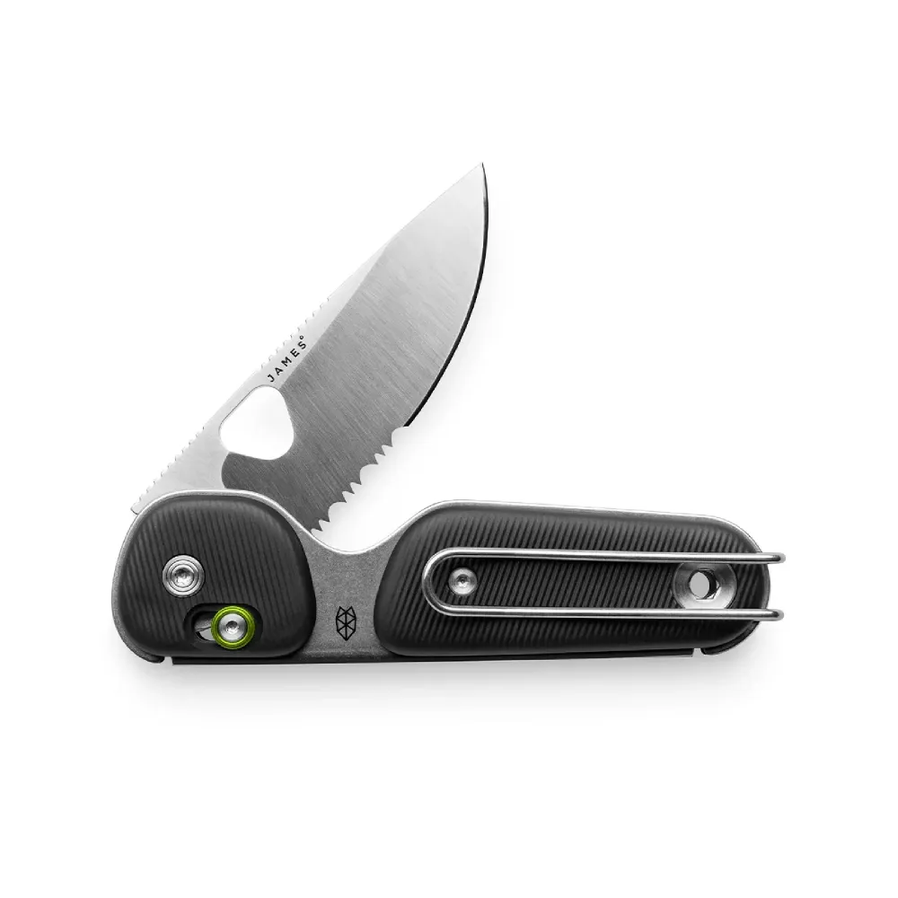 James Brand Redstone PP Serrated, Black/Stainless
