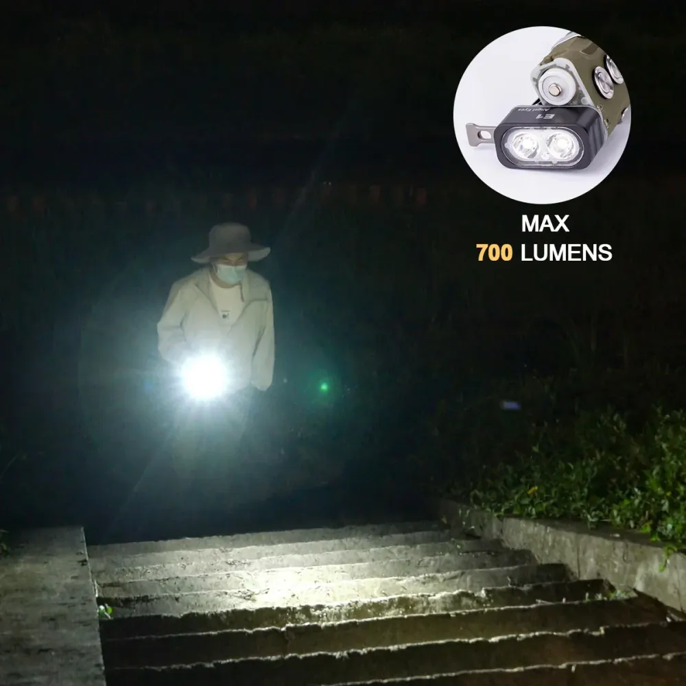 RovyVon Angel Eyes E1 Hybrid Flashlight 6500K, Blue