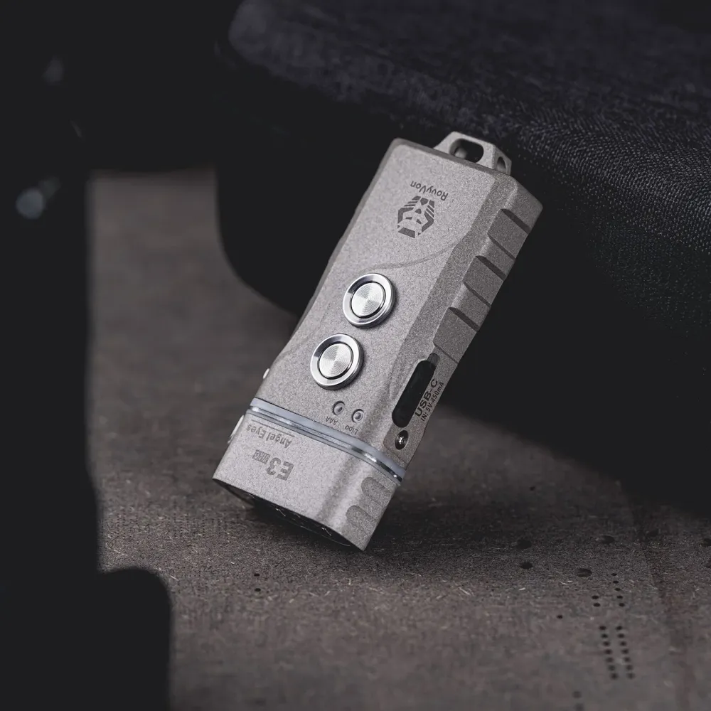 RovyVon Angel Eyes E3 Plus EDC Flashlight 6500K, Marble