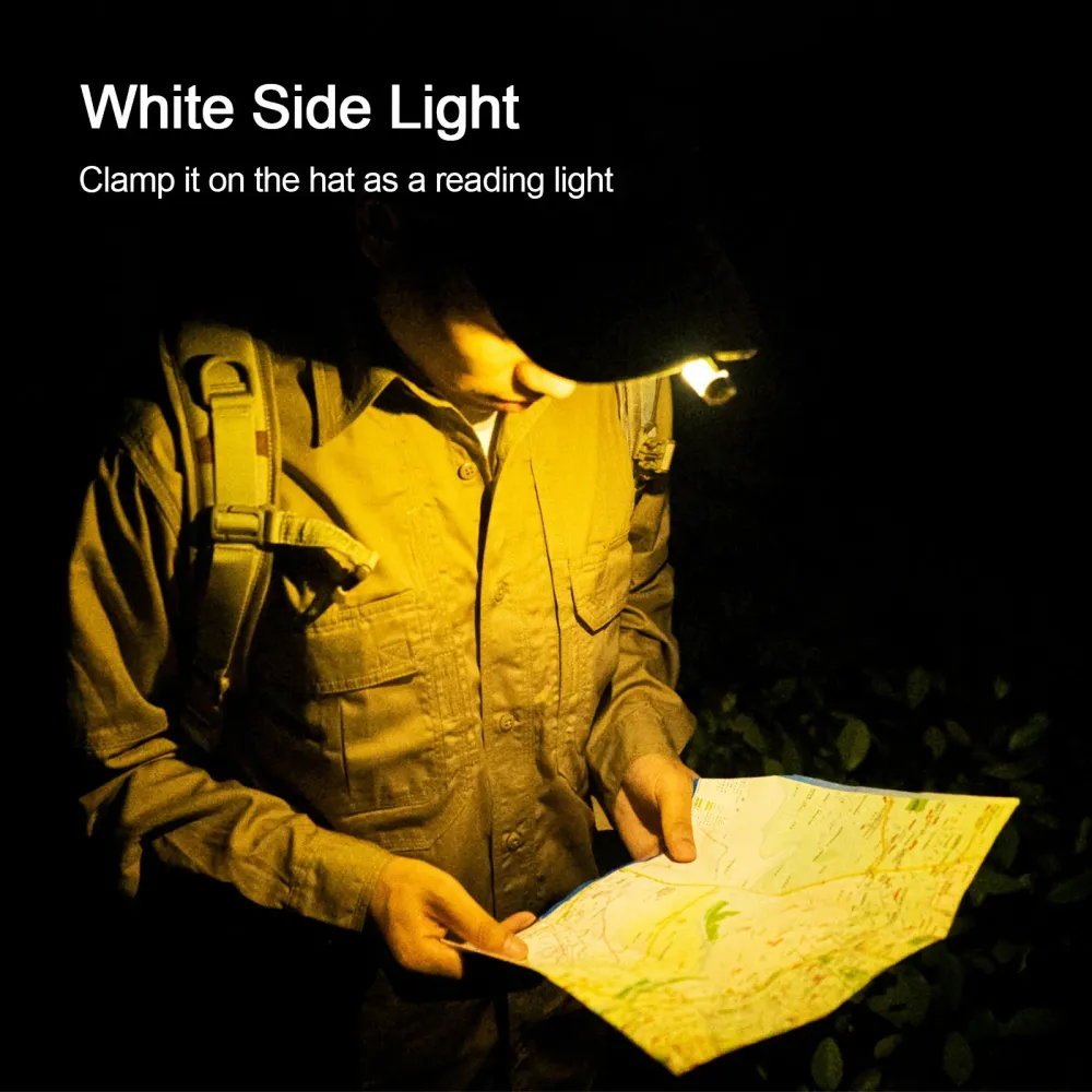 RovyVon Aurora A5 GITD Keychain EDC Flashlight 6500K, Red/White