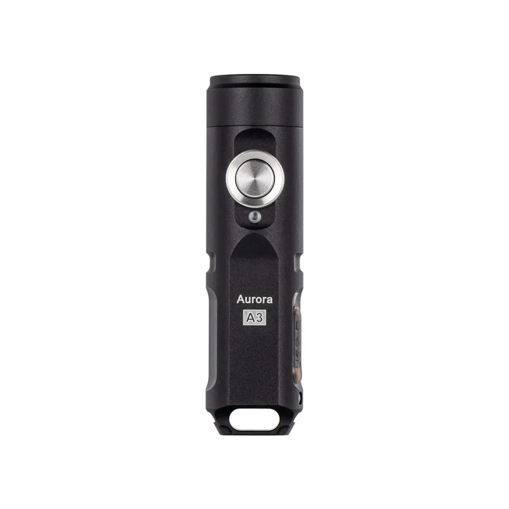 RovyVon Aurora A3 (G4) USB-C Keychain Flashlight 6500K, Black