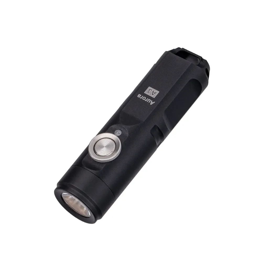 RovyVon Aurora A3 (G4) USB-C Keychain Flashlight 6500K, Black