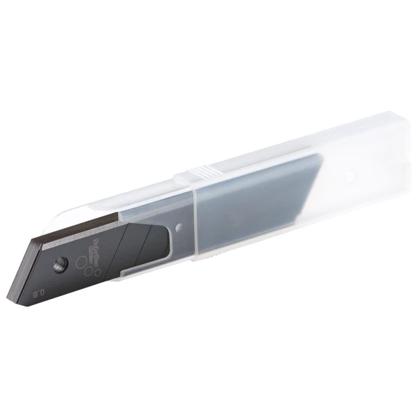 Sorte knivblad til Samurai hobbykniv 18mm, 10 stk, rustfritt stål