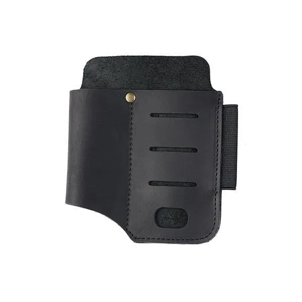 Viperade PJ15 Leather Muiltitool Sheath Metal Belt Clip, Black