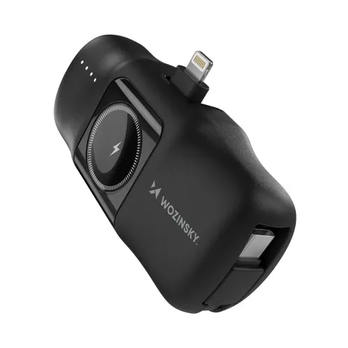 Wozinsky WF16-YLS 5000 mAh 15 W Lightning/USB-C/Apple Watch - Svart