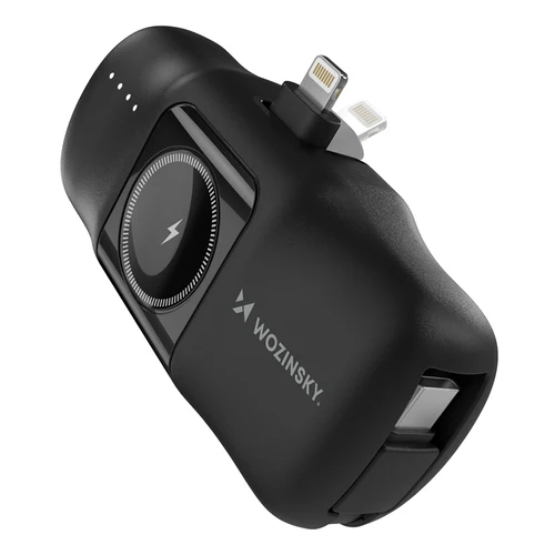 Wozinsky WF16-YLS 5000 mAh 15 W Lightning/USB-C/Apple Watch - Svart