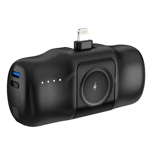 Wozinsky WF16-YLS 5000 mAh 15 W Lightning/USB-C/Apple Watch - Svart