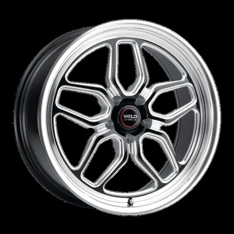 Weld Racing 17x10 Laguna Drag 5x120 ET42 BS7.2 Gloss BLK MIL DIA 78.1