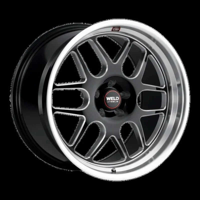 Weld S110 Solana 22x9.5 / 6x135 BP / ET25 / 6.23in BS / 87.1 Dia - Gloss Black Milled Wheel