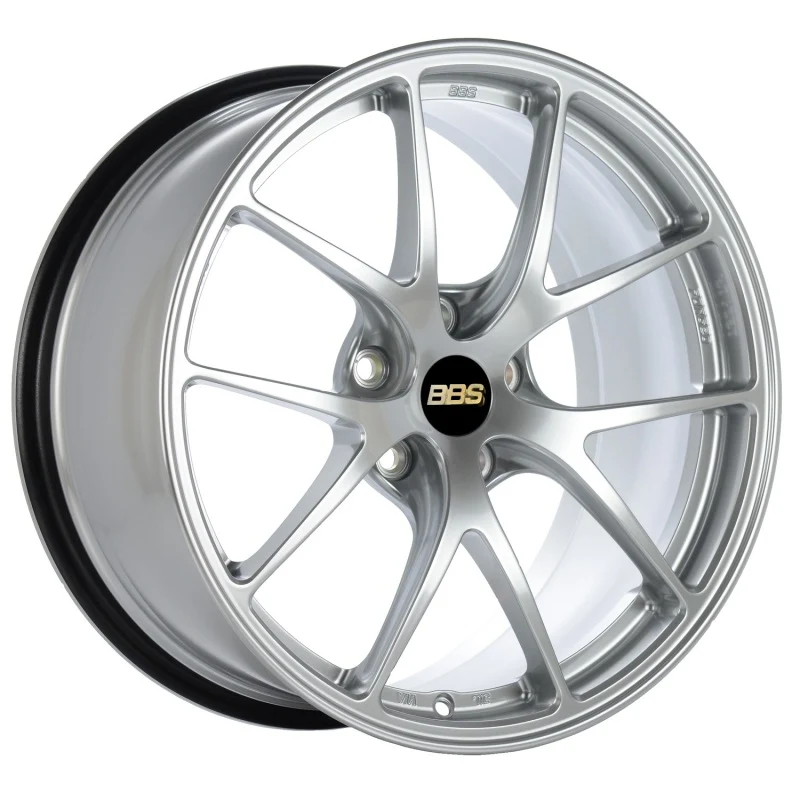 BBS RI- 18x9.5 5x114.3 ET22 Diamond Silver Wheel -82mm PFS/Clip Required